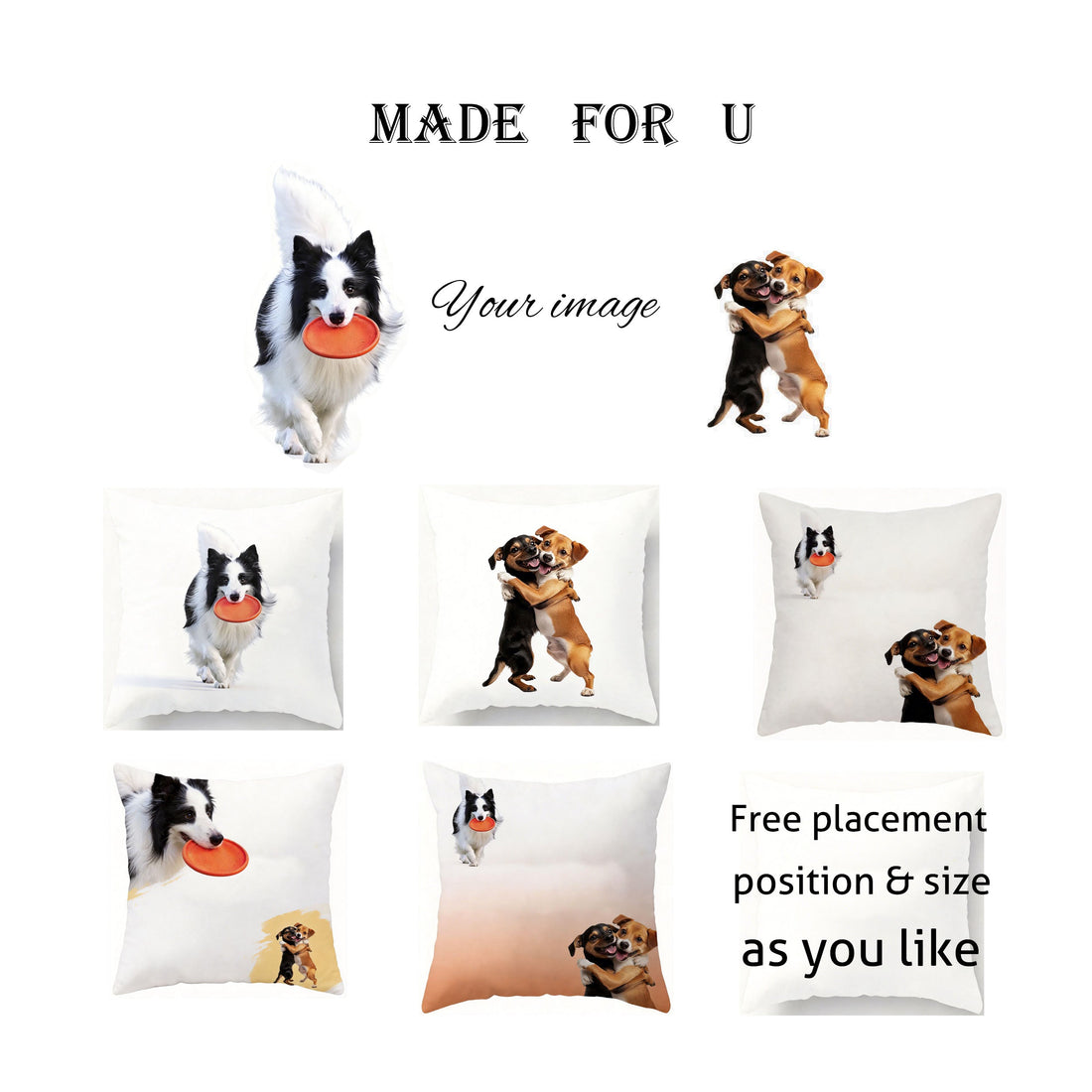 We can turn your pictures or photos into different scenes and styles, and flexibly add or remove elements as well as add handwritten text to create an exclusive customized effect.