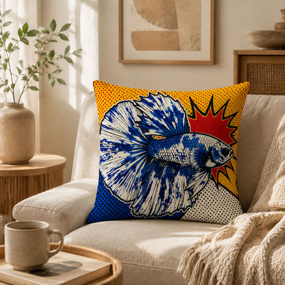 Custom pillow artwork process from photo upload and style selection to professional printing and handmade finishing