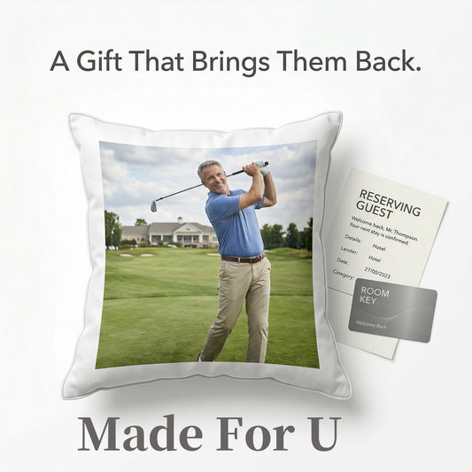 Custom Pillow with Picture – Hotel Branding & Logo Display Made For U