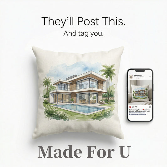 Custom Personalized Pillow Cases for New Homeowners Made For U