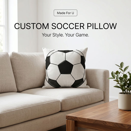 Custom Pillow Case with International Sports Decor Elements Made For U